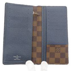 Louis Vuitton N63153 Portefeuille Brazza Old Long Wallet Damier Canvas Women's