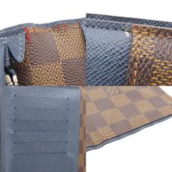 Louis Vuitton N63153 Portefeuille Brazza Old Long Wallet Damier Canvas Women's