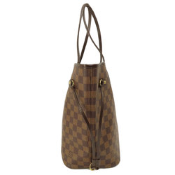 Louis Vuitton N51105 Neverfull MM Damier Ebene Tote Bag Canvas Women's