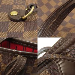 Louis Vuitton N51105 Neverfull MM Damier Ebene Tote Bag Canvas Women's