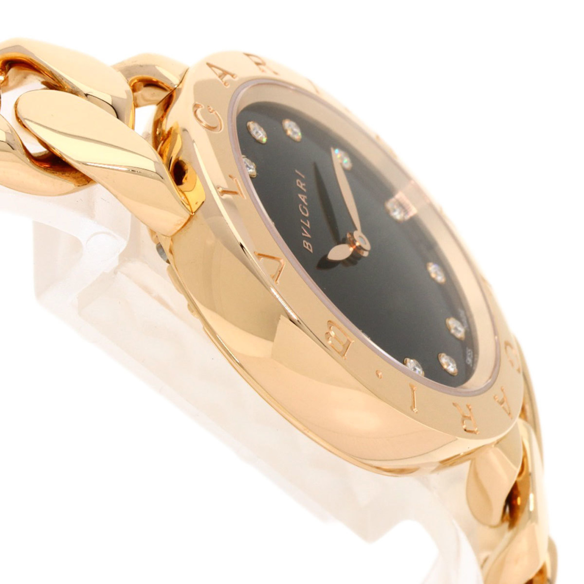 Bvlgari BBCP31G Catene 12P Diamond Watch K18 Pink Gold K18PG Ladies