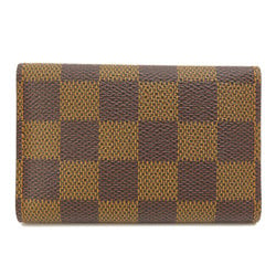 Louis Vuitton N62630 Multicle 6 Damier Ebene Key Case Canvas for Women