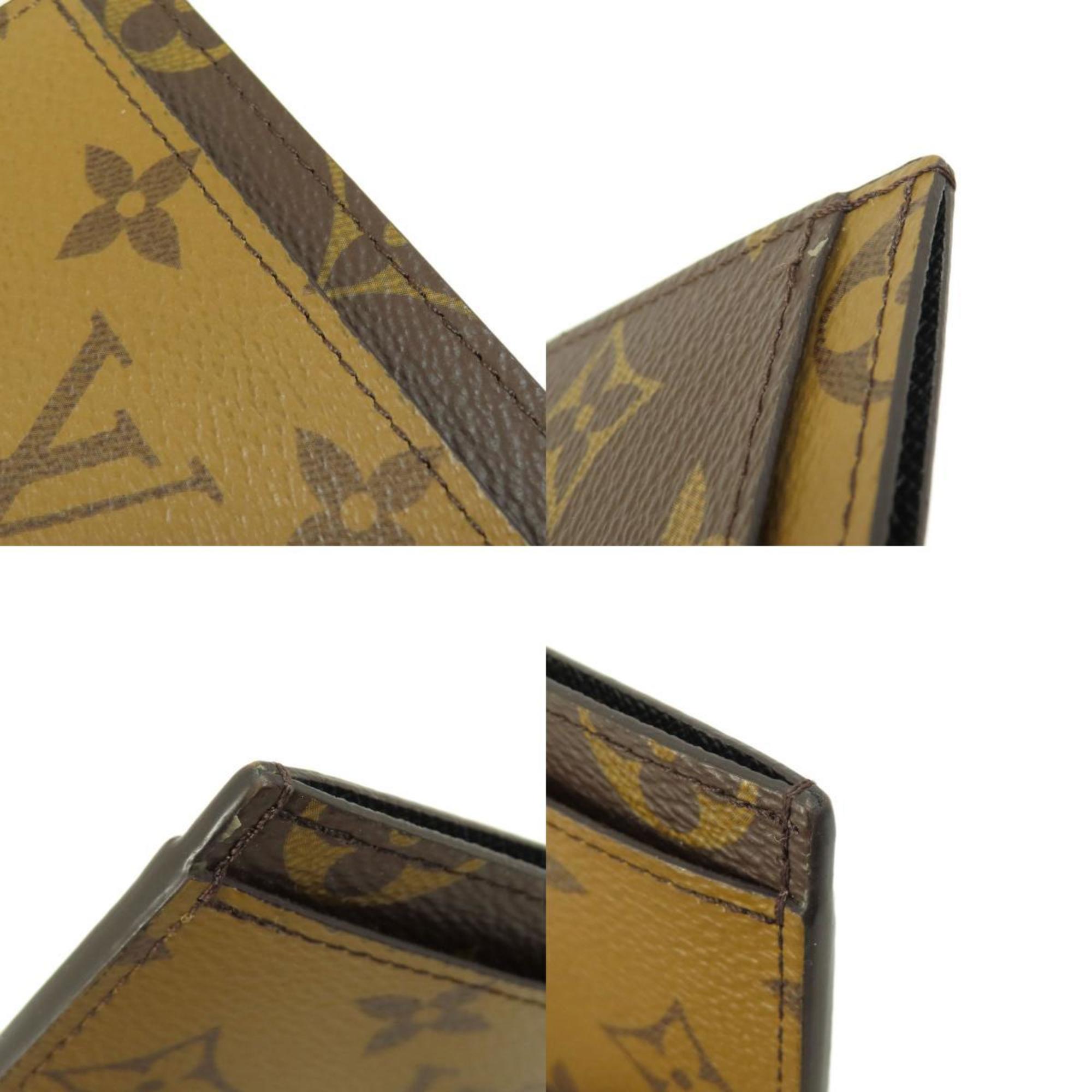 Louis Vuitton M69161 Porte Carte Sample Monogram Reverse Business Card Holder/Card Case Women's