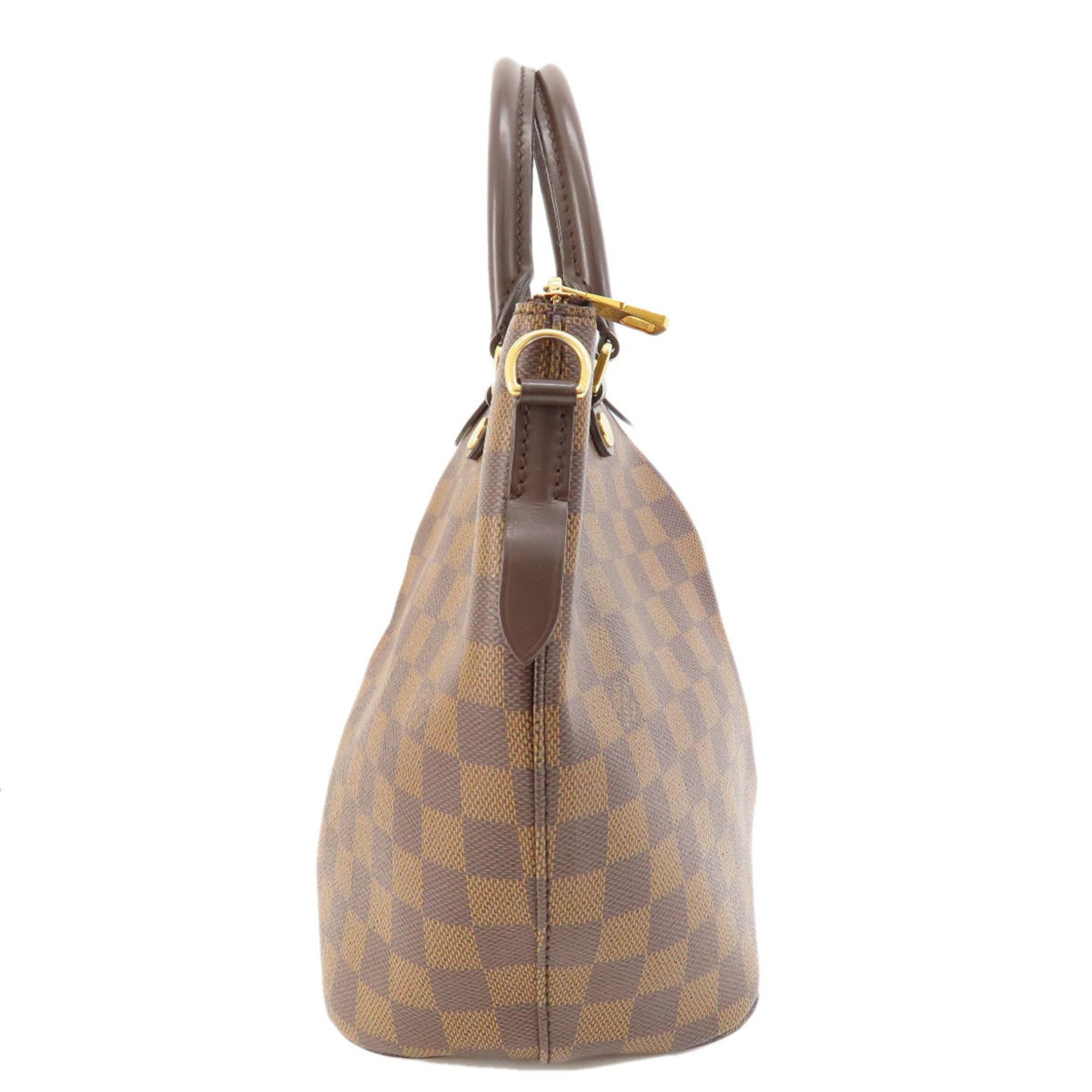 Louis Vuitton N41546 Siena MM Damier Ebene Handbag Canvas Women's