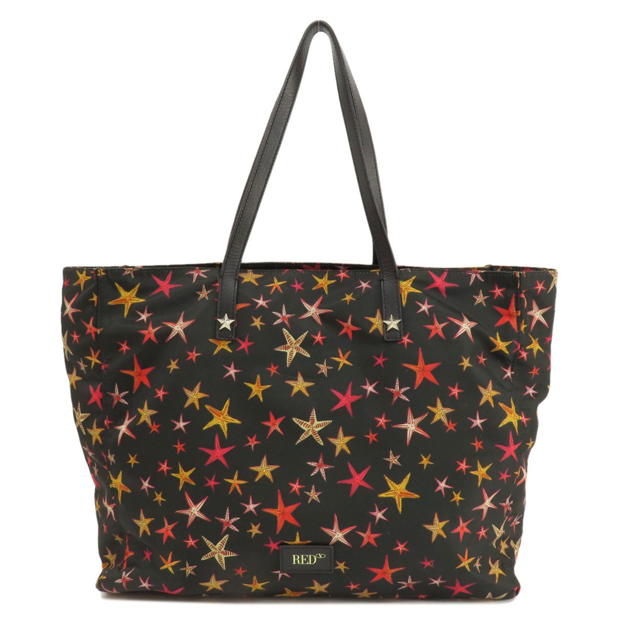 Red Valentino Star Motif Tote Bag Nylon Material Women's