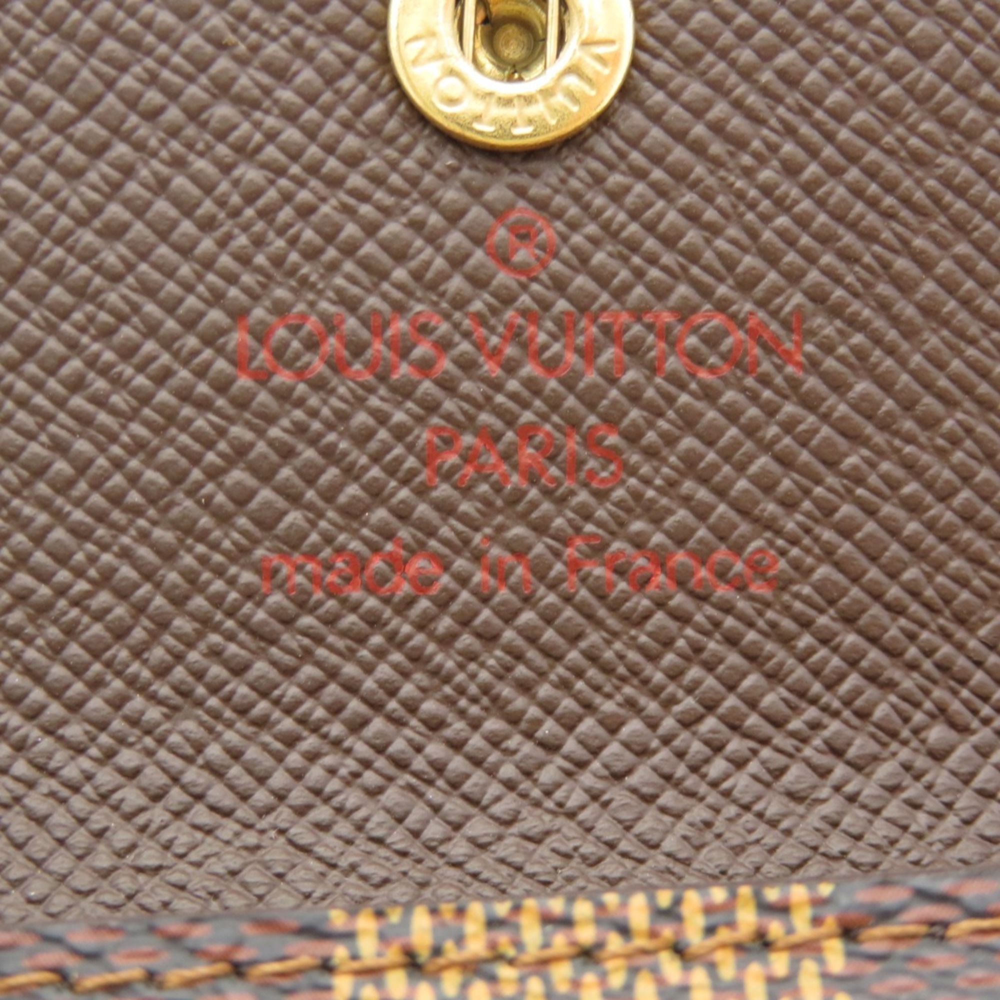 Louis Vuitton N62925 Ludlow Damier Ebene Wallet/Coin Case Canvas for Women