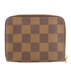 Louis Vuitton N63070 Zippy Coin Purse Damier Ebene Wallet/Coin Case Canvas Women's