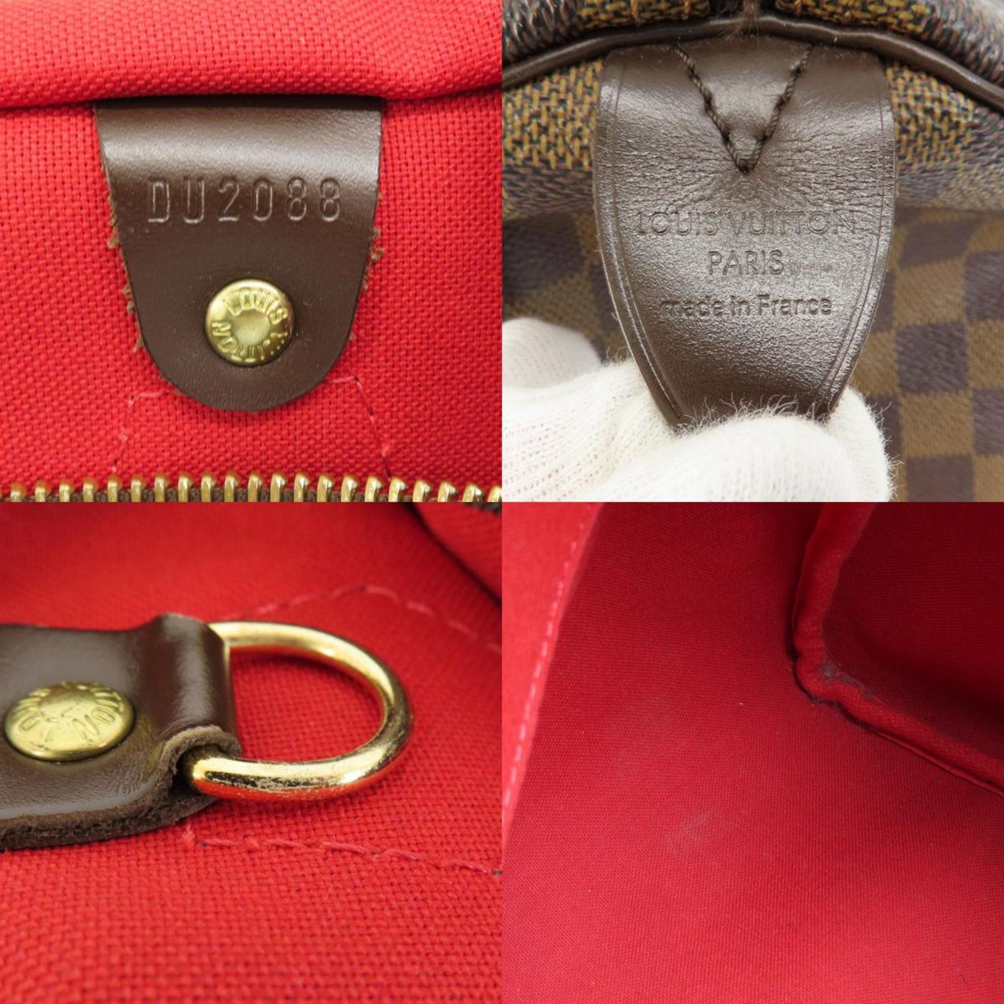 Louis Vuitton N41531 Speedy 30 Damier Ebene Boston Bag Canvas Women's