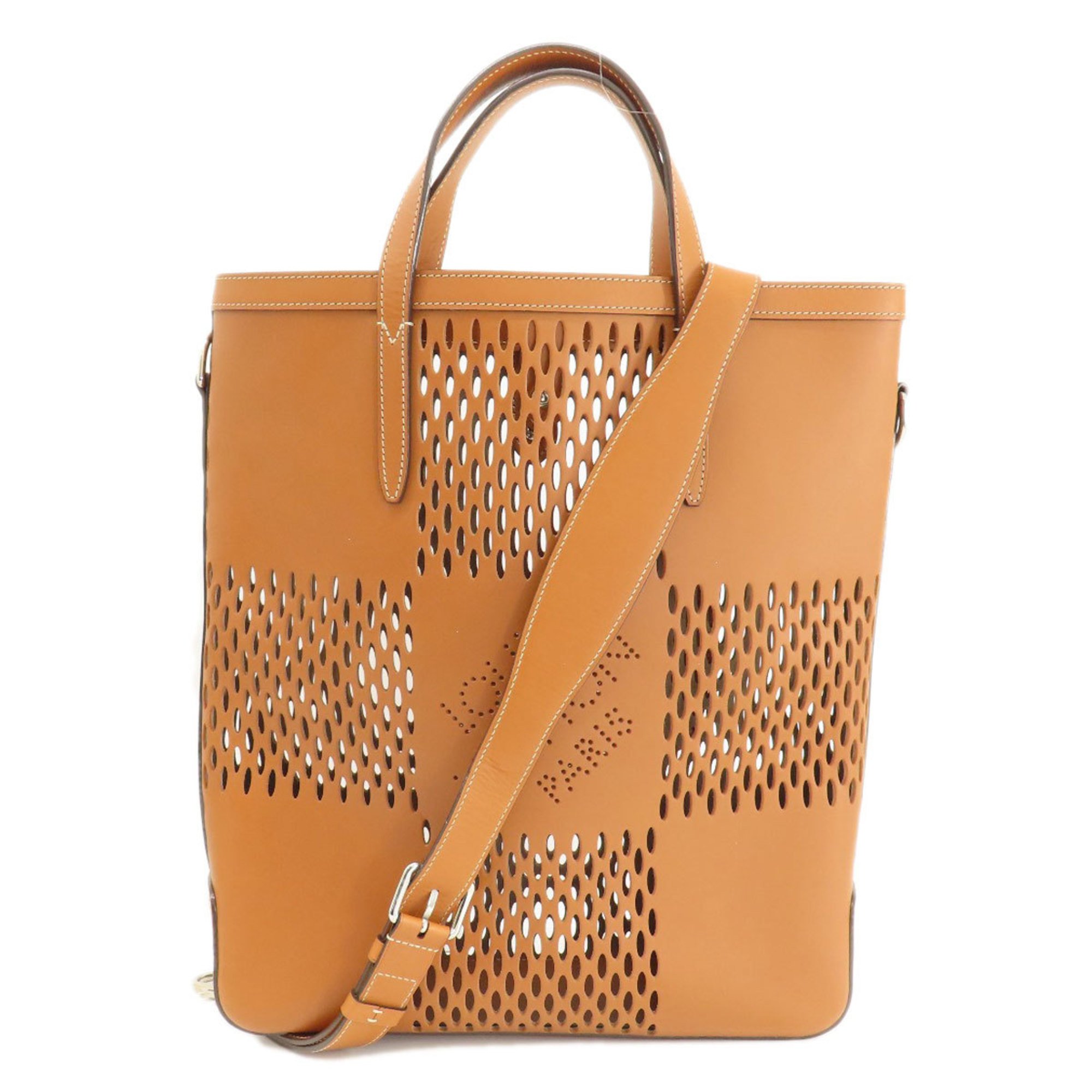 Louis Vuitton M85130 Cabas NS Cognac Nomade Tote Bag Leather Women's