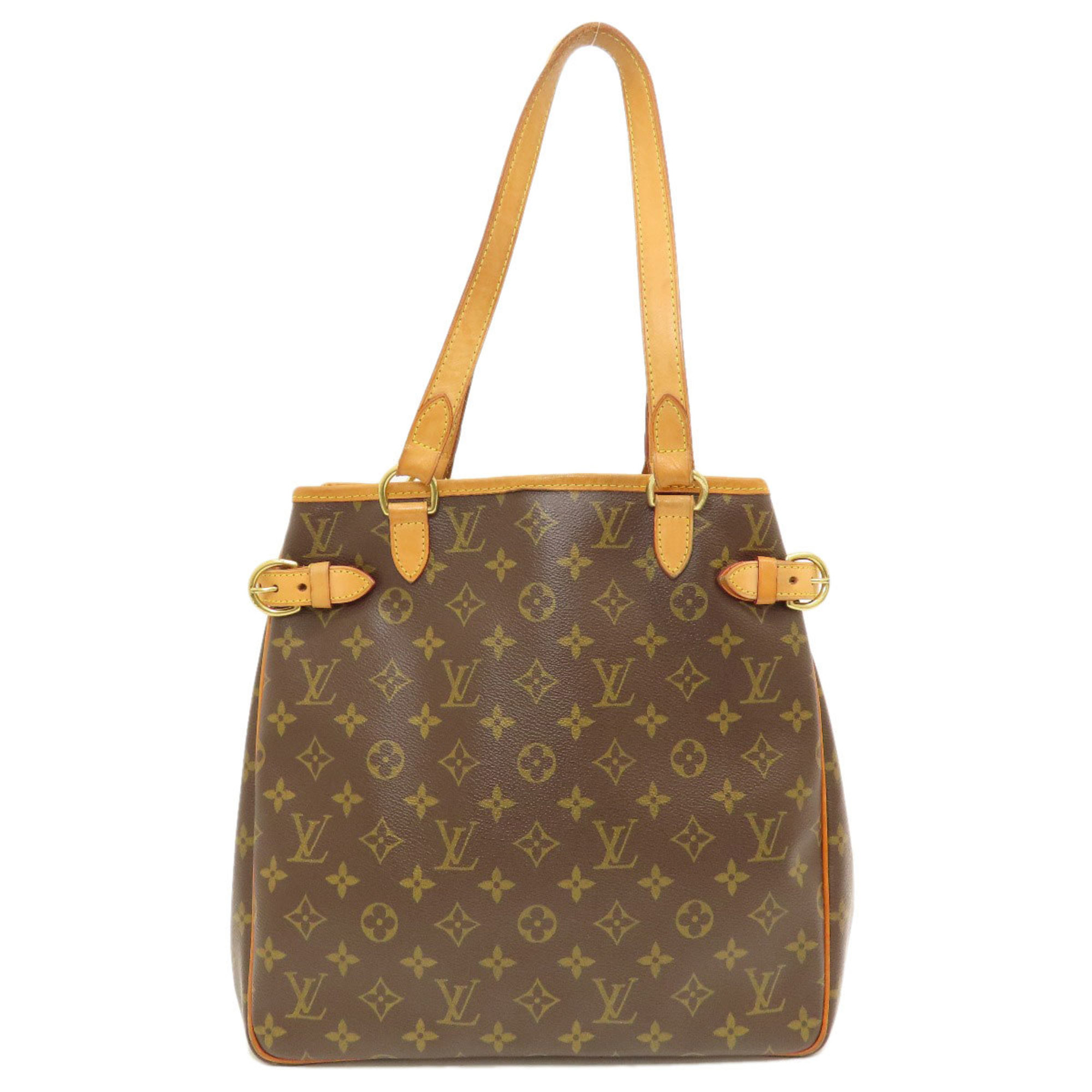 Louis Vuitton M51153 Batignolles Vertical Monogram Tote Bag Canvas Women's