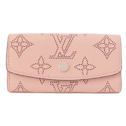 Louis Vuitton M82760 Multicle 4 Rose Jasmine Key Case Mahina Leather Women's