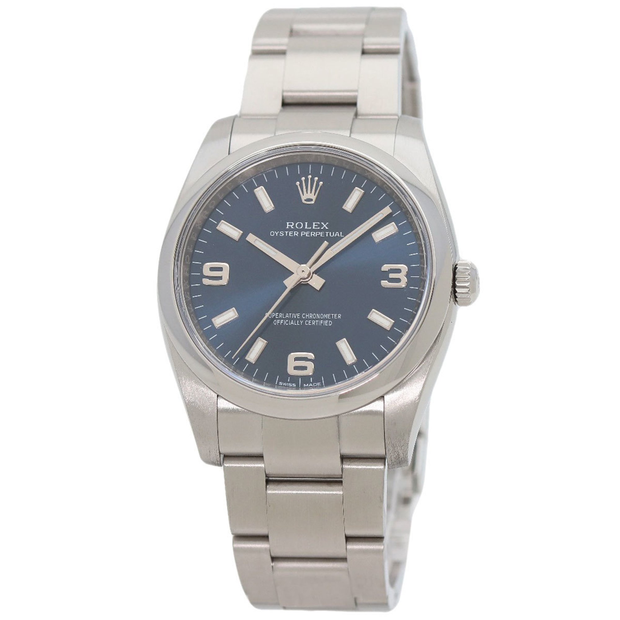 Rolex 114200 Oyster Perpetual Watch Stainless Steel SS Men's