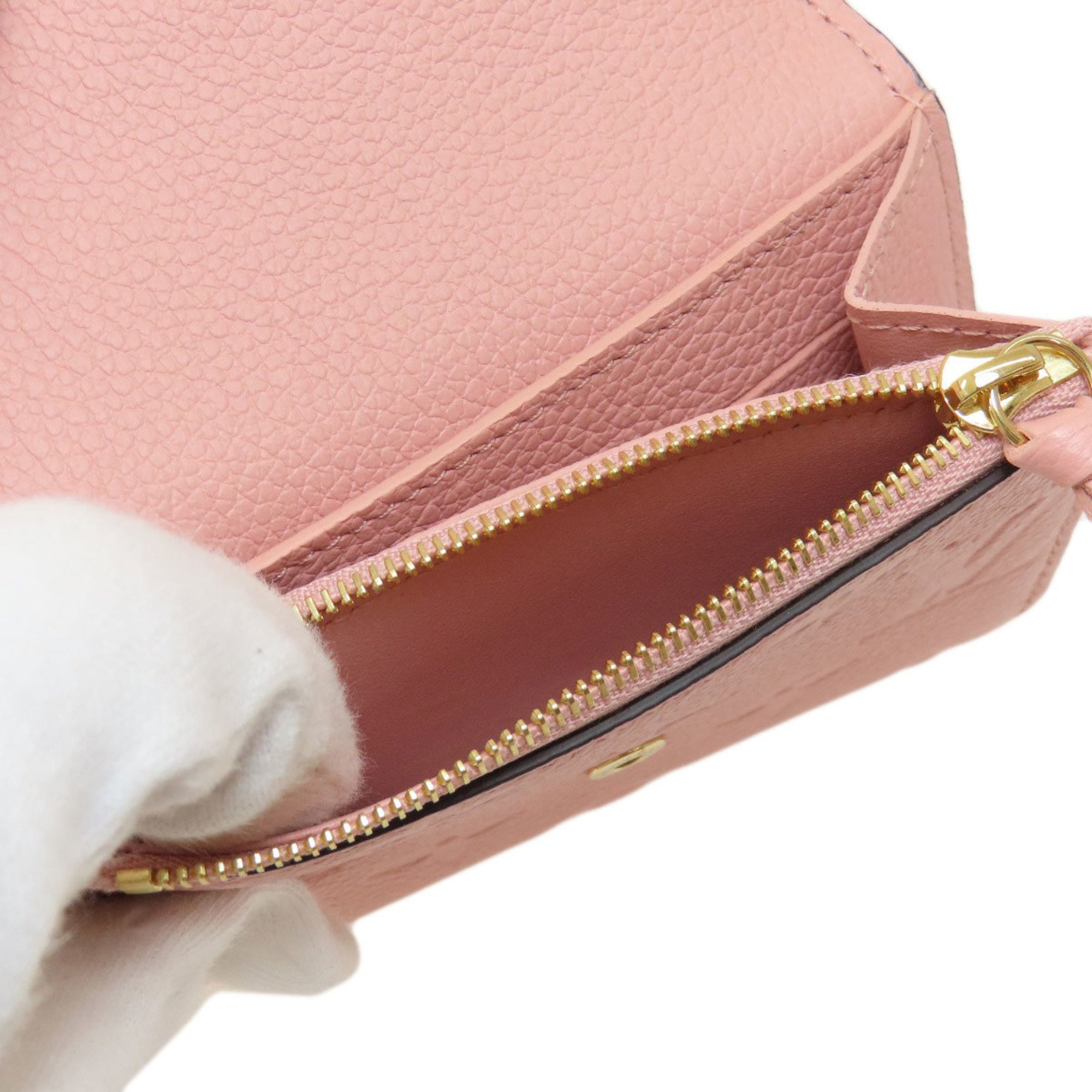 Louis Vuitton M81520 Portomonnaie Rosalie Rose Poodle Wallet/Coin Case Empreinte Women's