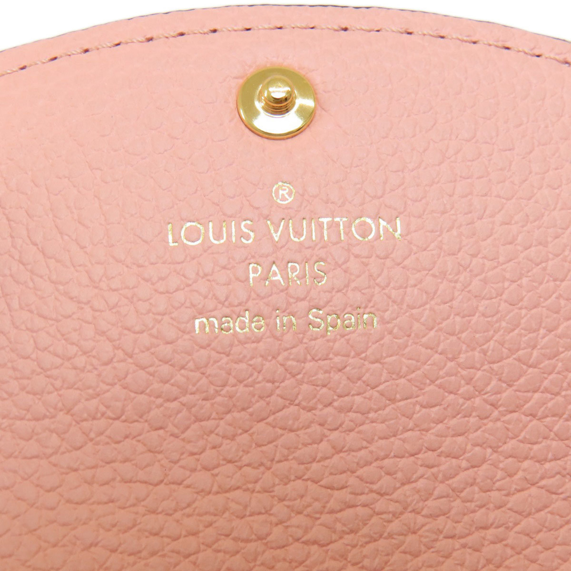 Louis Vuitton M81520 Portomonnaie Rosalie Rose Poodle Wallet/Coin Case Empreinte Women's