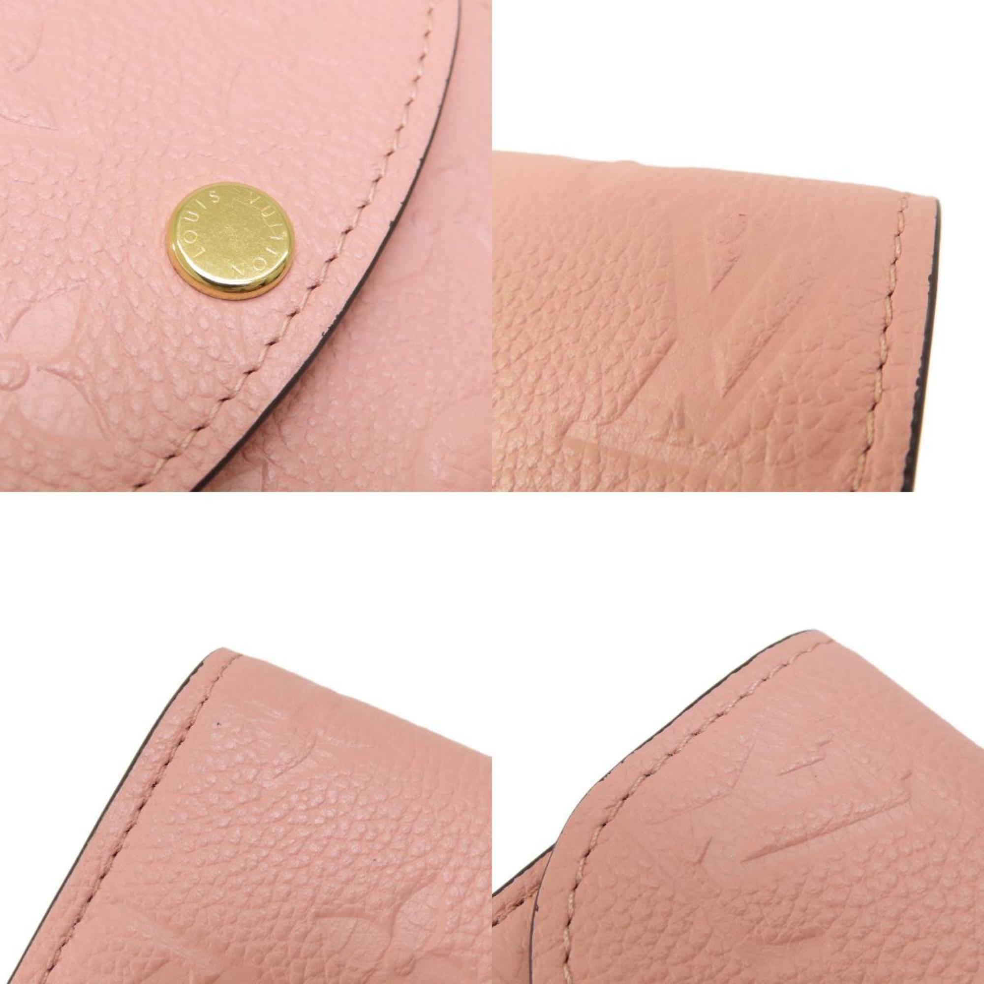 Louis Vuitton M81520 Portomonnaie Rosalie Rose Poodle Wallet/Coin Case Empreinte Women's