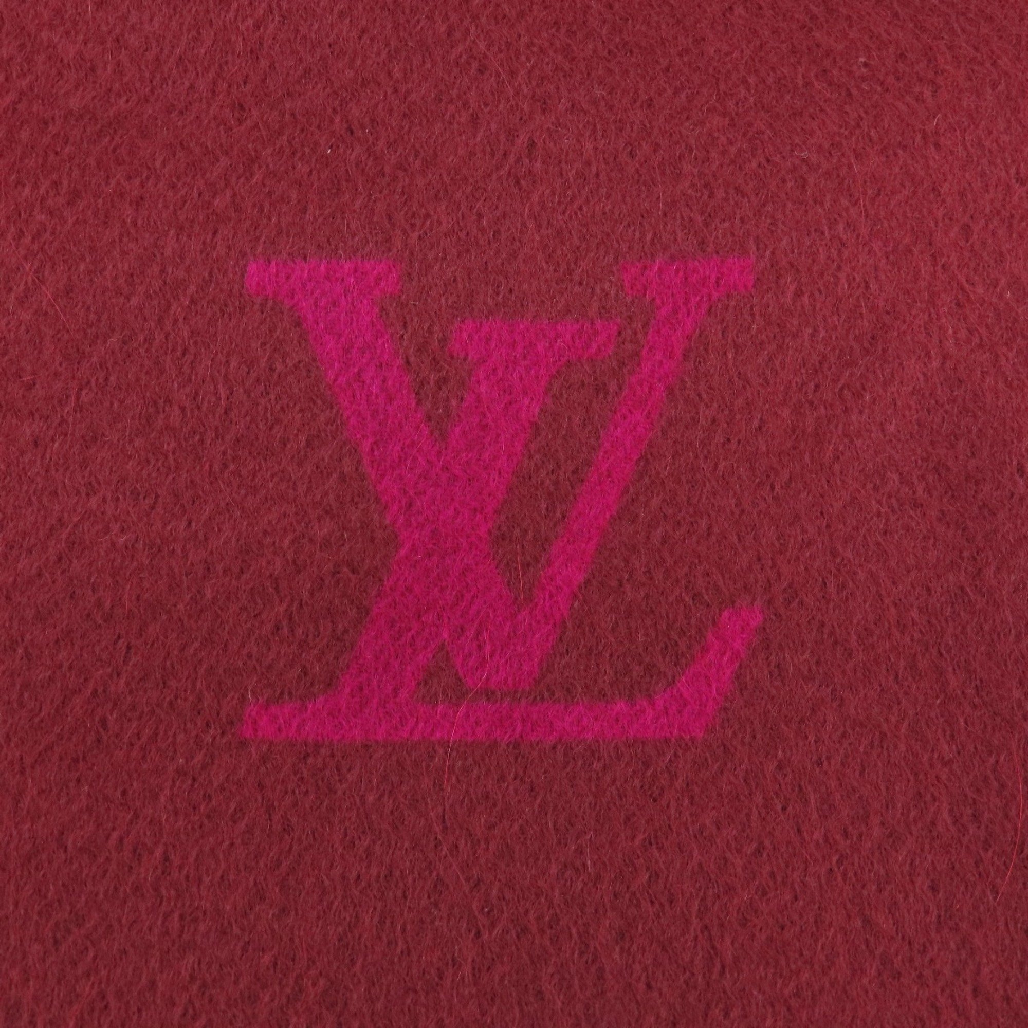 Louis Vuitton motif scarf cashmere ladies