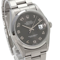 Rolex 16200 Datejust Grey Computer Watch Stainless Steel SS Men's