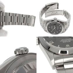 Rolex 16200 Datejust Grey Computer Watch Stainless Steel SS Men's