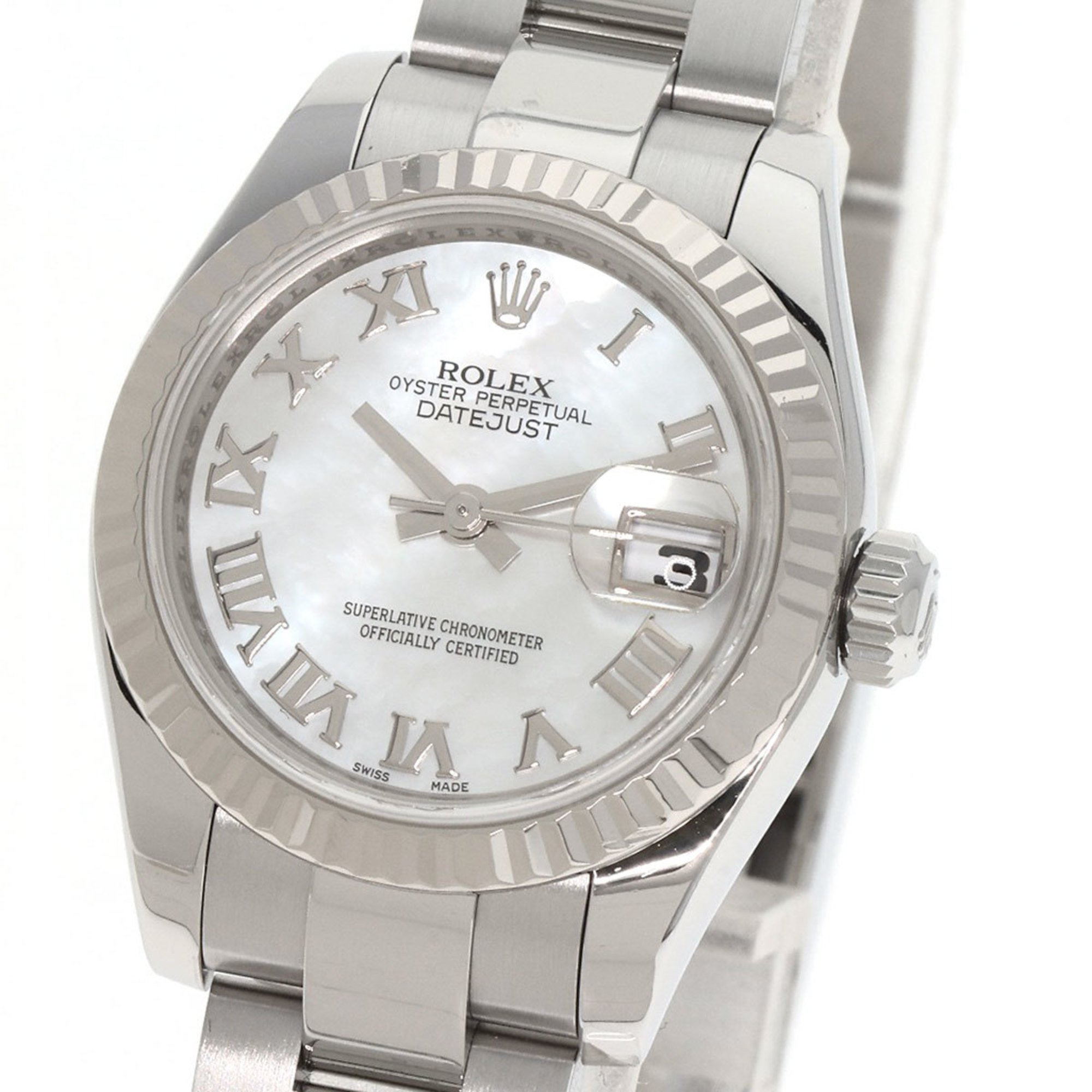 Rolex 179174NR Datejust Watch Stainless Steel SS K18WG Ladies