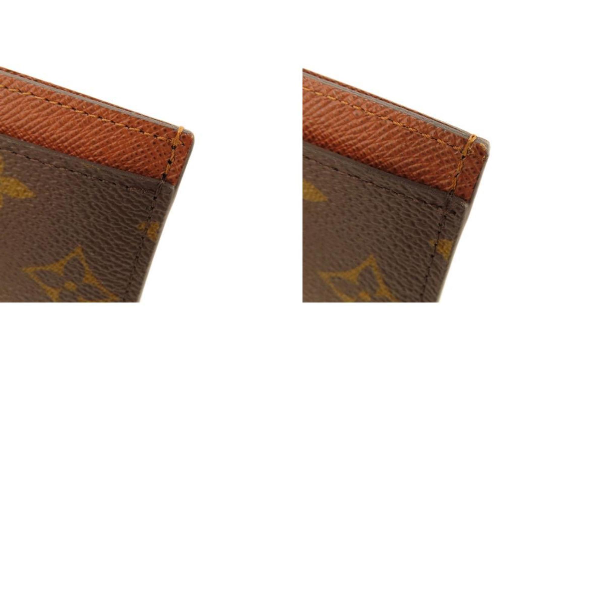 Louis Vuitton M61733 Business Card Holder/Card Case Porto Carte Sample Monogram Canvas Women's