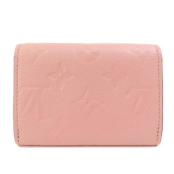 Louis Vuitton M81520 Portomonnaie Rosalie Rose Poodle Bi-fold Wallet Empreinte Women's