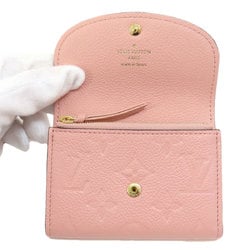 Louis Vuitton M81520 Portomonnaie Rosalie Rose Poodle Bi-fold Wallet Empreinte Women's