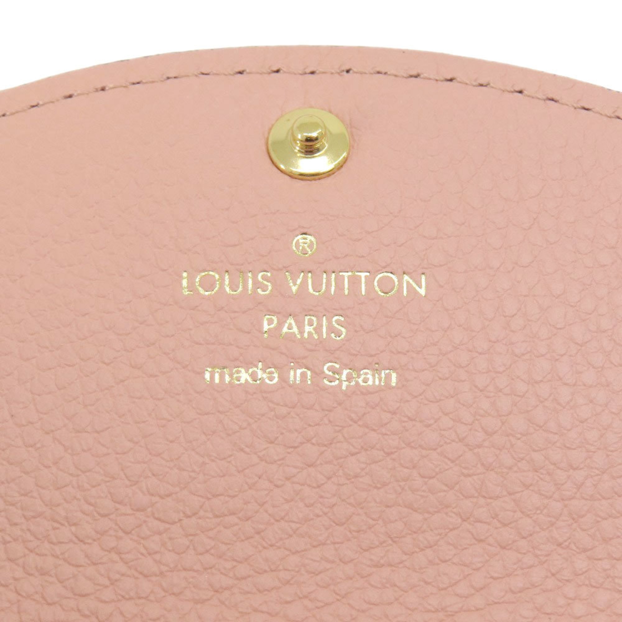 Louis Vuitton M81520 Portomonnaie Rosalie Rose Poodle Bi-fold Wallet Empreinte Women's