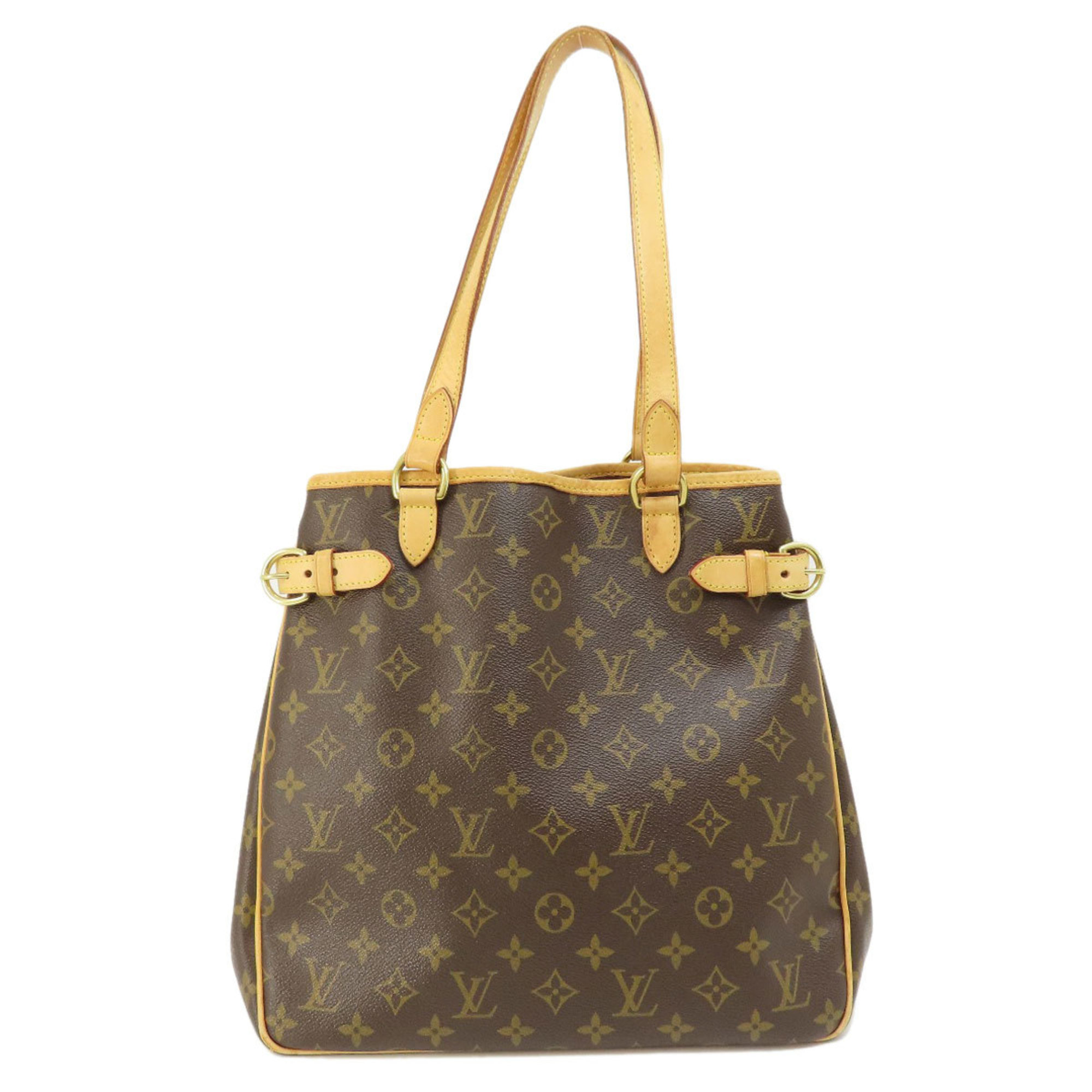 Louis Vuitton M51153 Batignolles Vertical Monogram Tote Bag Canvas Women's