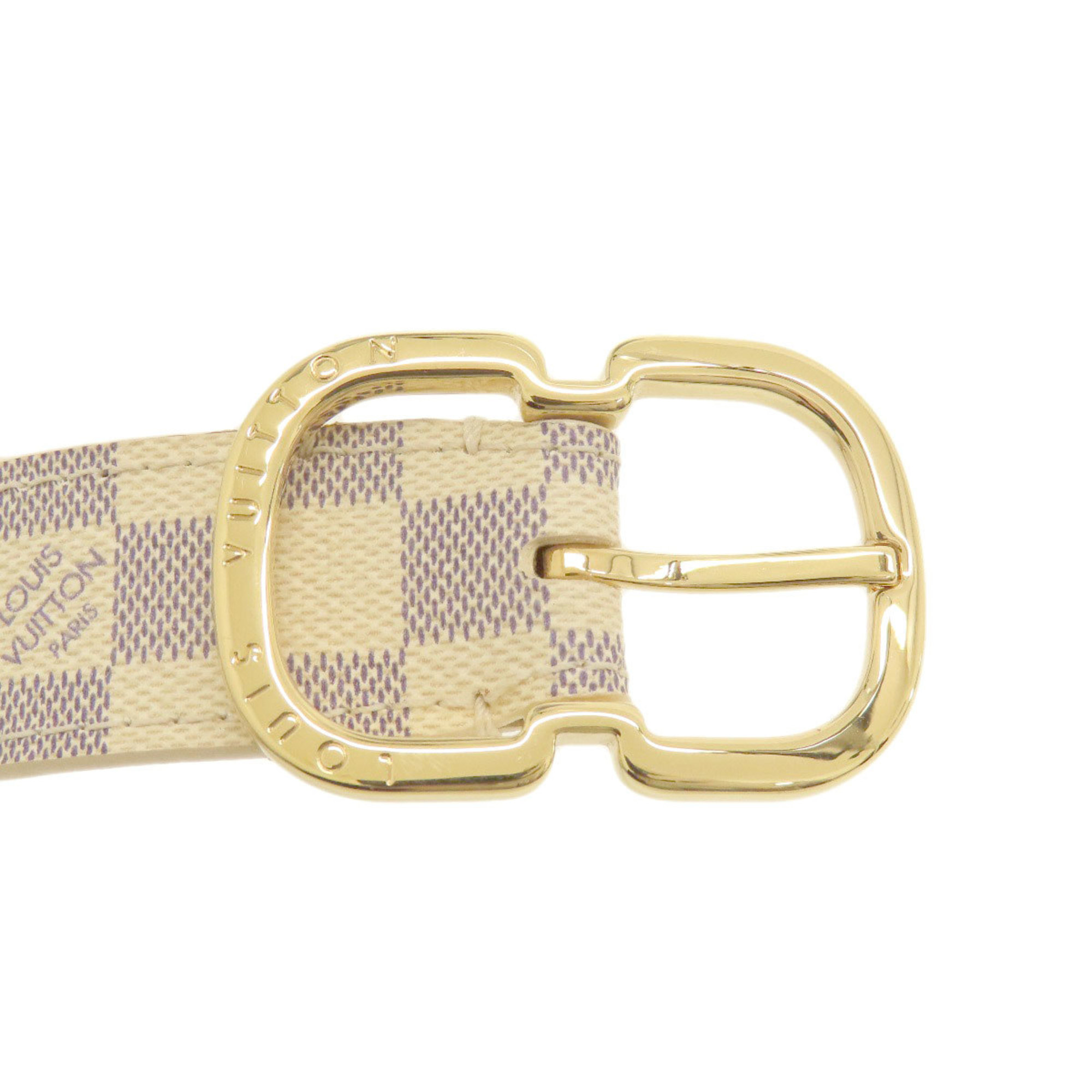 Louis Vuitton M9782 Santur Damier Azur Belt Canvas Men's