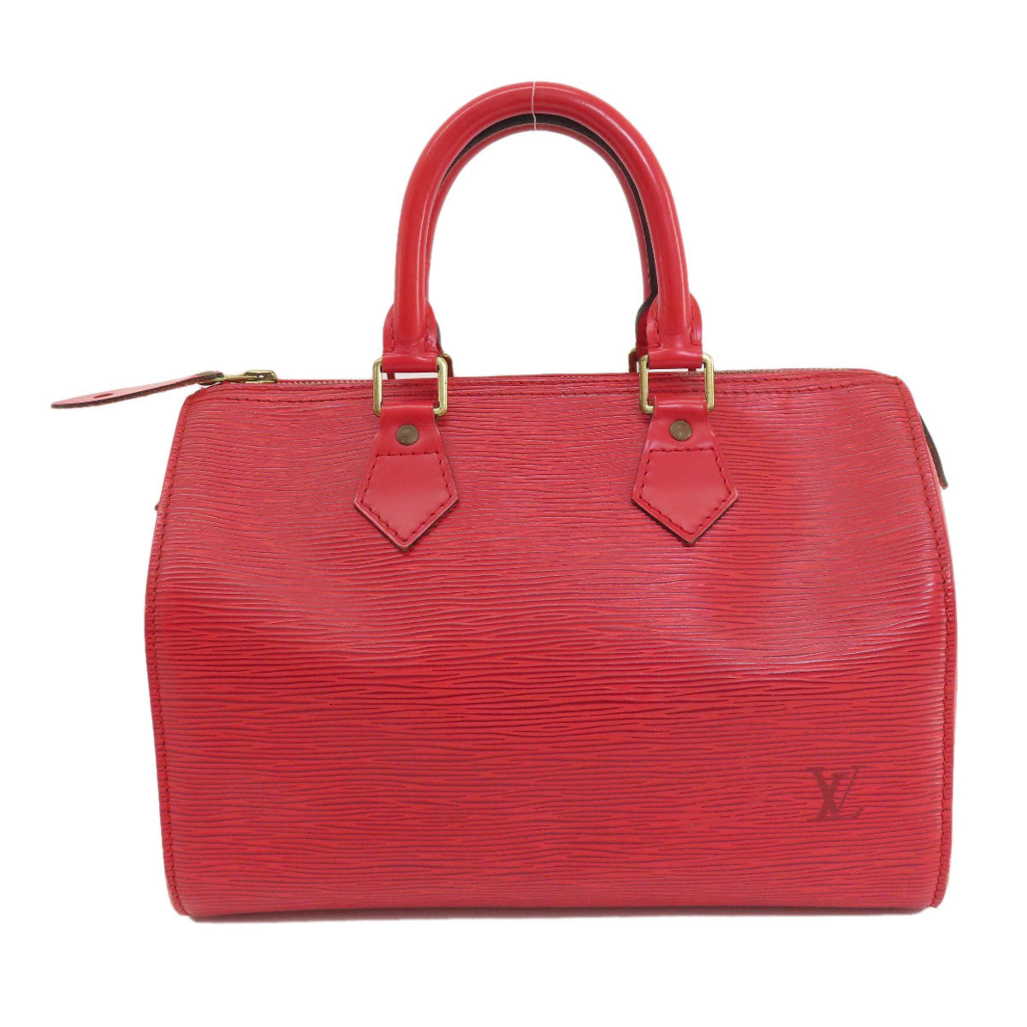 Louis Vuitton M43017 Speedy 25 Castilian Red Boston Bag Epi Leather Women's