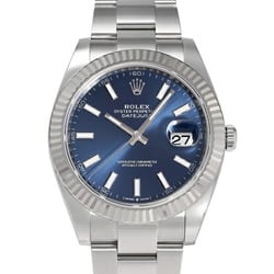 Rolex ROLEX Datejust 41 126334 Bright Blue Bar Dial Wristwatch Men's