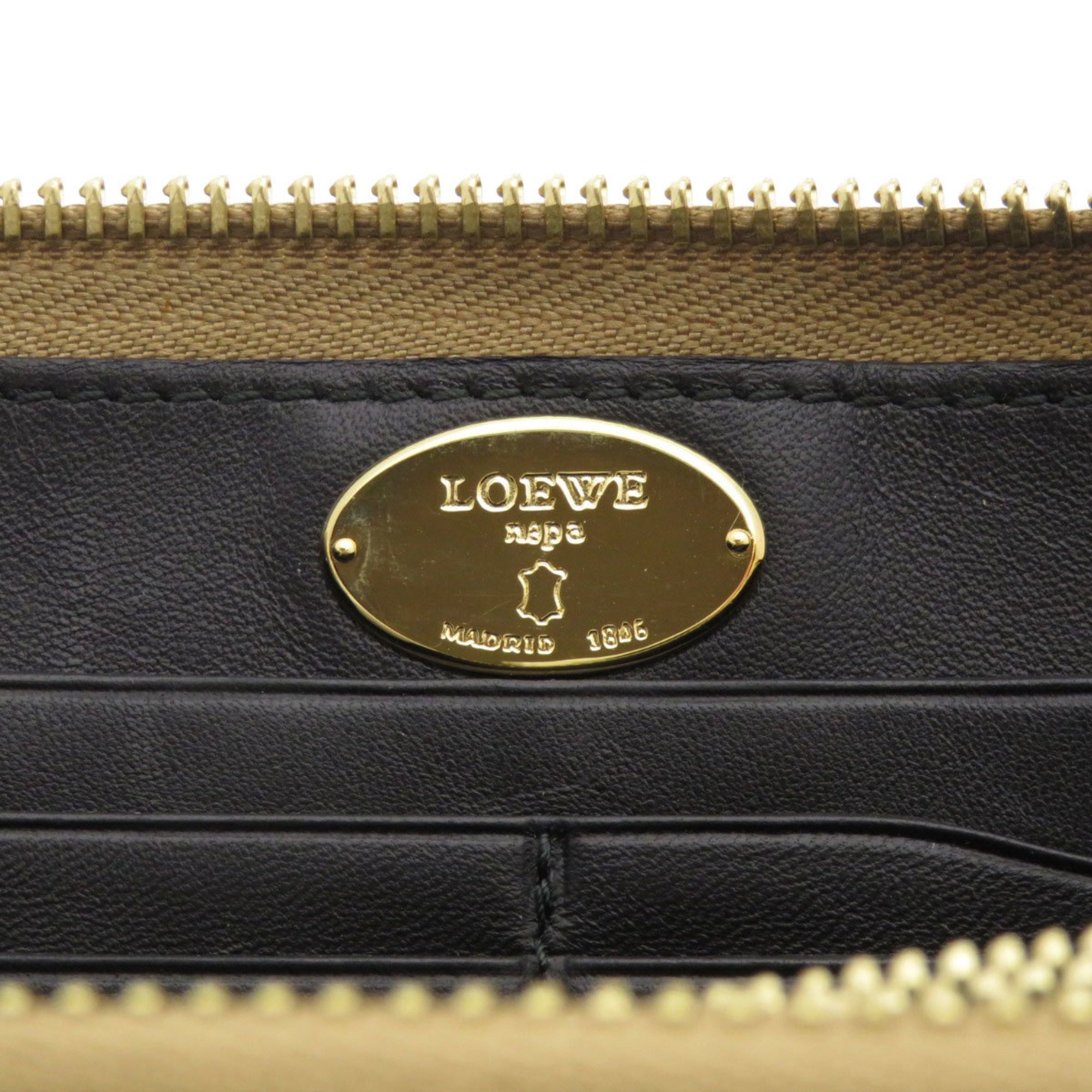 Loewe Anagram Long Wallet Lambskin Women's