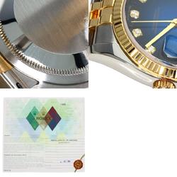 Rolex 116233G Datejust 10P Diamond Blue Gradient Watch Stainless Steel SSxK18YG K18YG Men's