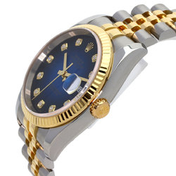 Rolex 116233G Datejust 10P Diamond Blue Gradient Watch Stainless Steel SSxK18YG K18YG Men's