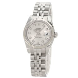 Rolex 179174G Datejust 10P Diamond Watch Stainless Steel SS K18WG Ladies