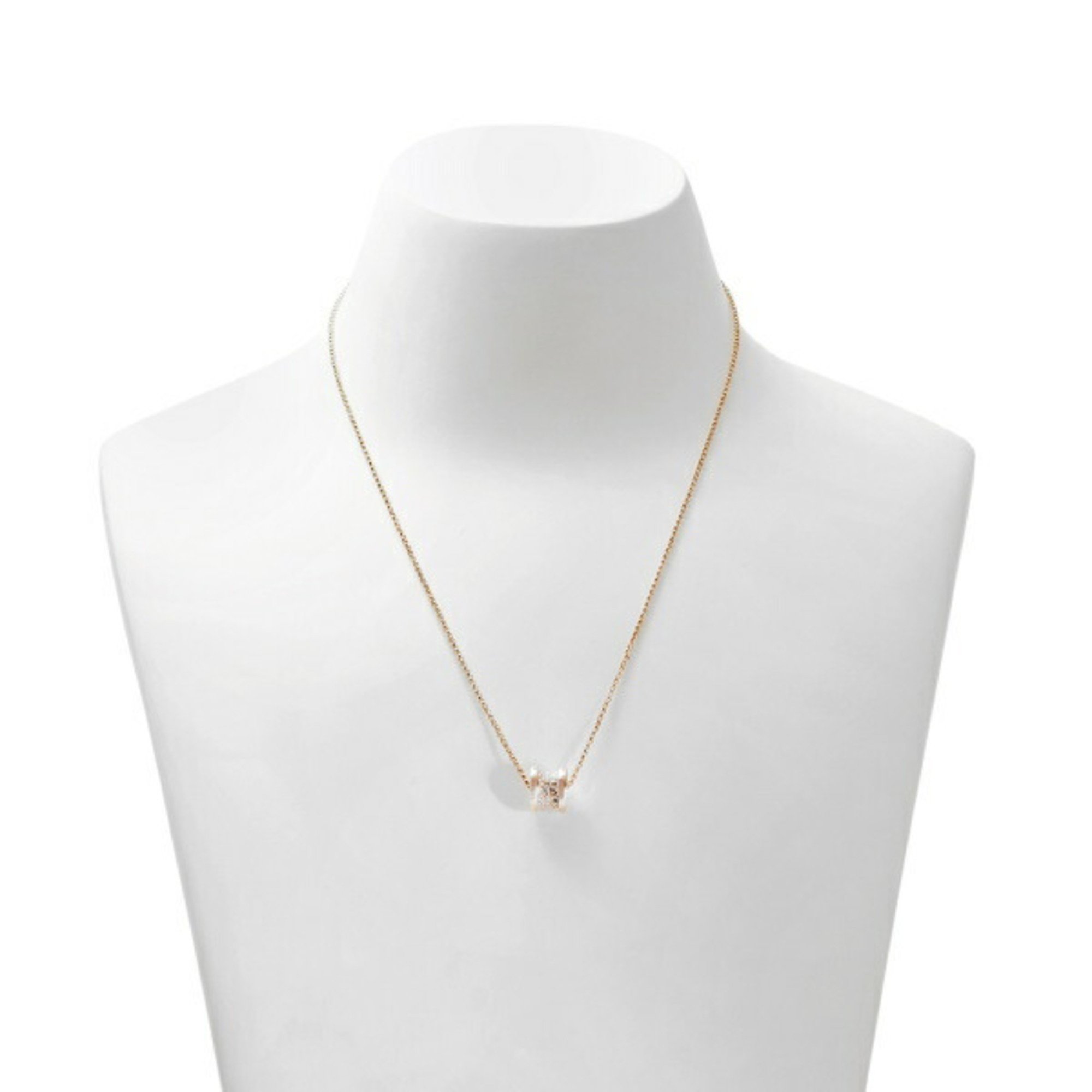 Bvlgari Bulgari B.Zero1 Pavé Diamond K18PG Pink Gold Necklace