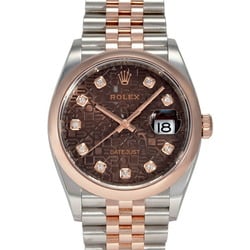 Rolex ROLEX Datejust 36 126201G Chocolate Dial Wristwatch Men's