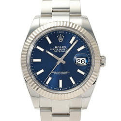 Rolex ROLEX Datejust 41 126334 Bright Blue Bar Dial Wristwatch Men's