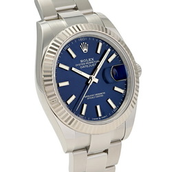 Rolex ROLEX Datejust 41 126334 Bright Blue Bar Dial Wristwatch Men's