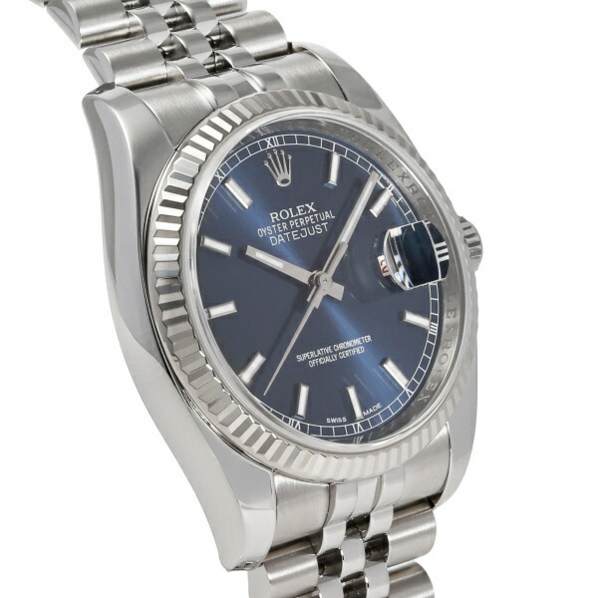 Rolex ROLEX Datejust 36 116234 Bright Blue Dial Men's Watch