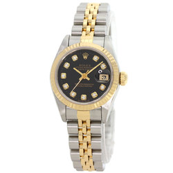 Rolex 69173G Datejust 10P Diamond Watch Stainless Steel SSxK18YG K18YG Ladies