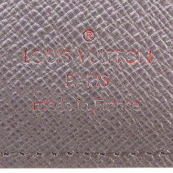 Louis Vuitton N60017 Portefeuille Brazza Damier Ebene Long Wallet Canvas Women's