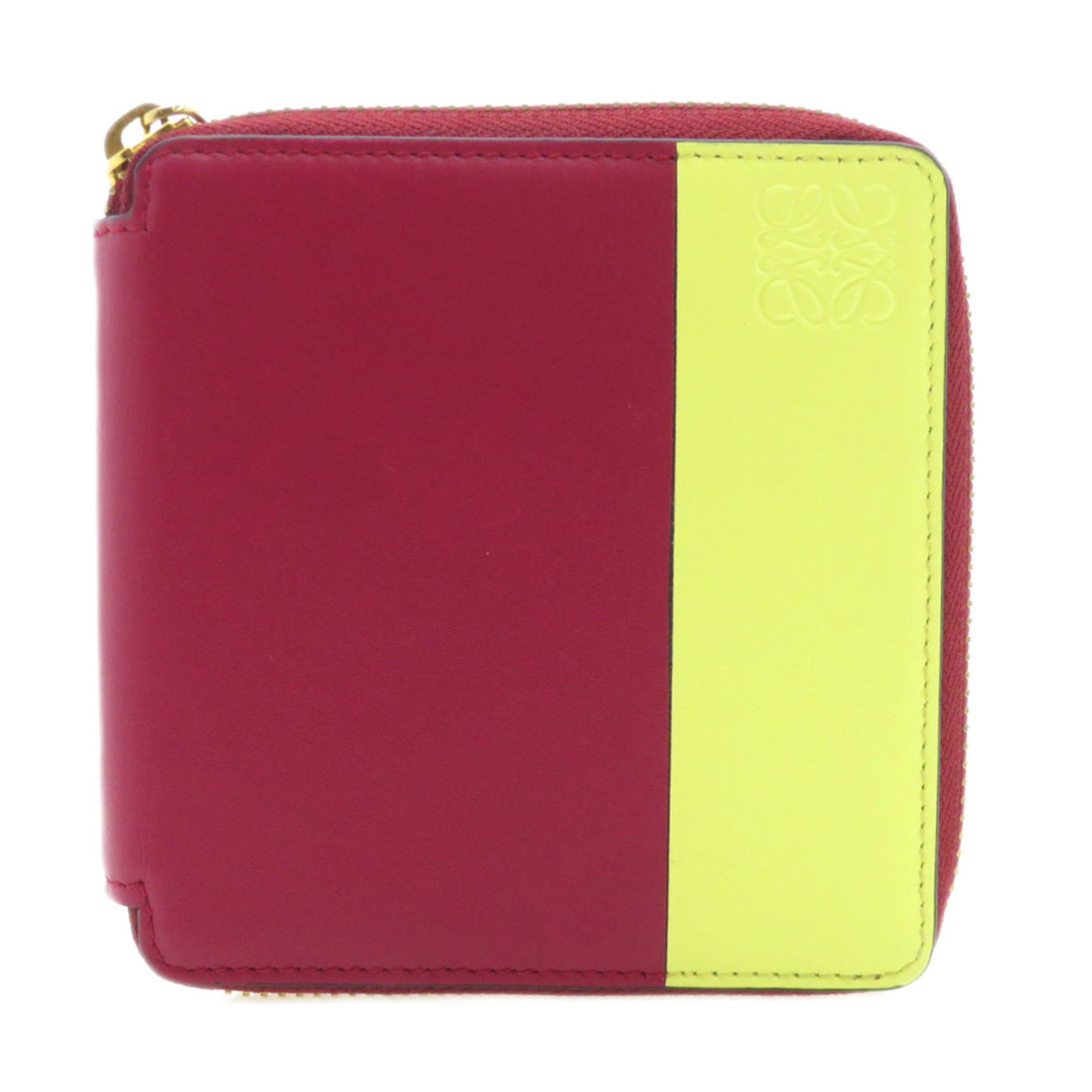 Loewe Anagram Bi-fold Wallet Calfskin Women's