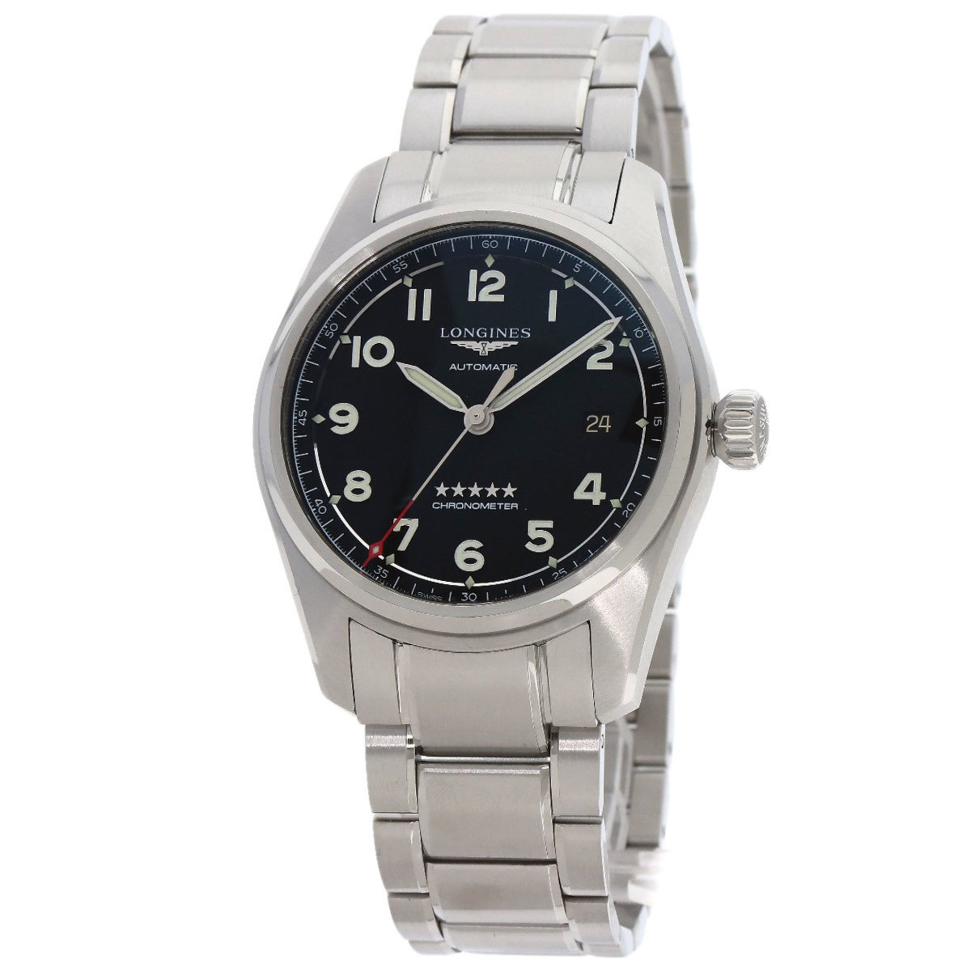 Longines L3.810.4 Spirit Watch Stainless Steel SS Men's