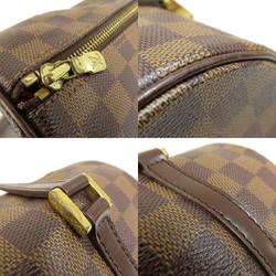 Louis Vuitton N51304 Papillon PM Damier Ebene Handbag Canvas Women's