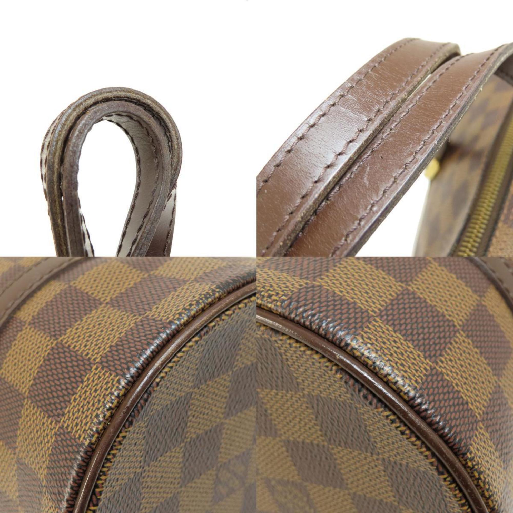 Louis Vuitton N51304 Papillon PM Damier Ebene Handbag Canvas Women's