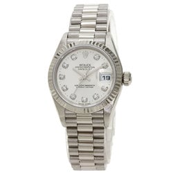 Rolex 79179G Datejust 10P Diamond Watch K18 White Gold K18WG Ladies