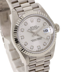 Rolex 79179G Datejust 10P Diamond Watch K18 White Gold K18WG Ladies