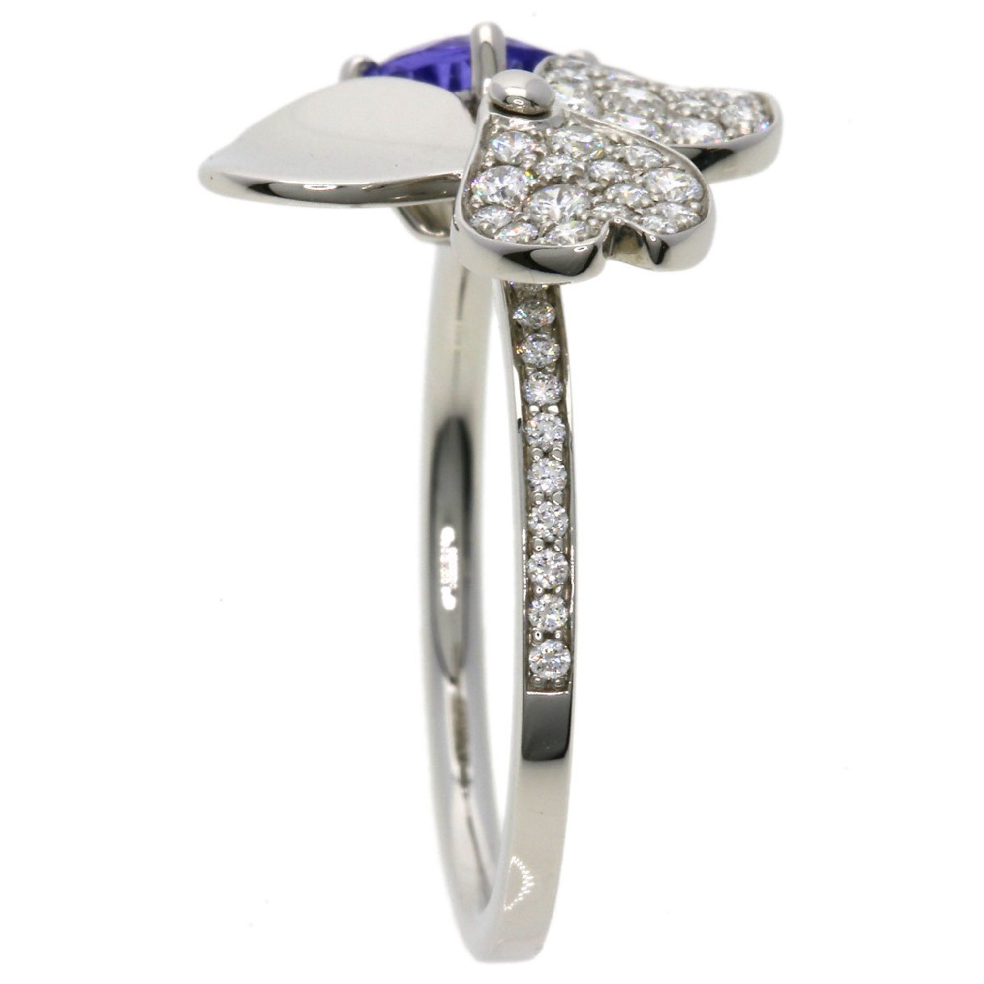 Tiffany Paper Flower Tanzanite Diamond Ring, Platinum PT950, Women's