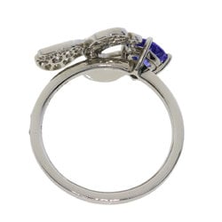 Tiffany Paper Flower Tanzanite Diamond Ring, Platinum PT950, Women's